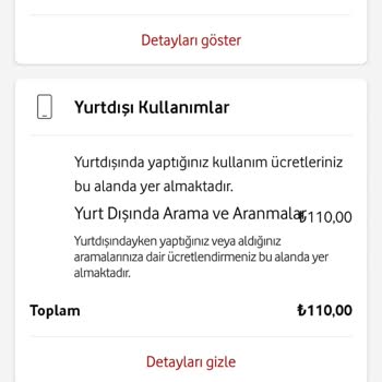 Vodafone Fazla Fatura Ödemesi