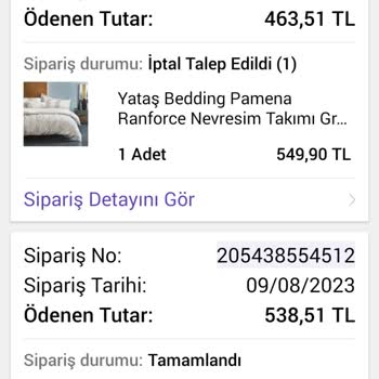 N11 Ve Yataş Mağazası Keyfi Olarak Para İadesi Yapmıyor...