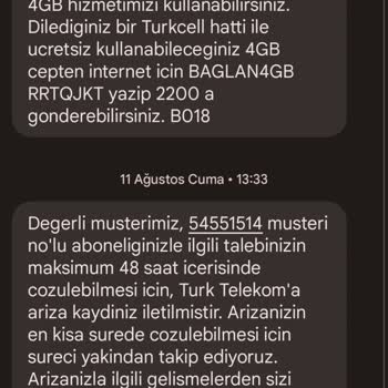 Turkcell 2 Haftadır İlgilenilmeyen İnternet Arızası