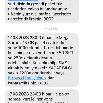 Turkcell Bilgim Dışında Paket Tanımladı