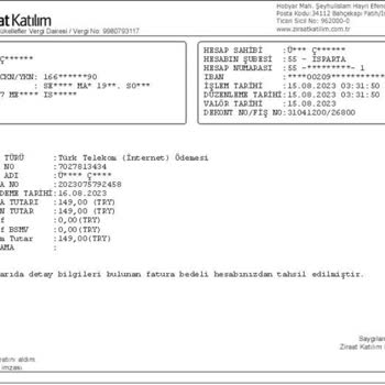 Türk Telekom 2 Defa Üst Üste Ödenen İnternet Faturasının Para İadesi