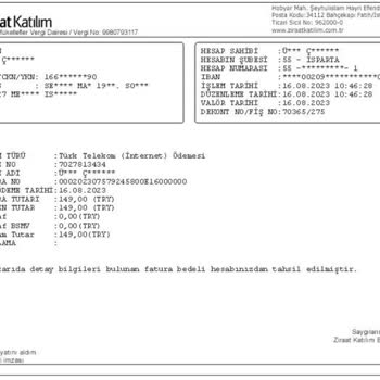Türk Telekom 2 Defa Üst Üste Ödenen İnternet Faturasının Para İadesi