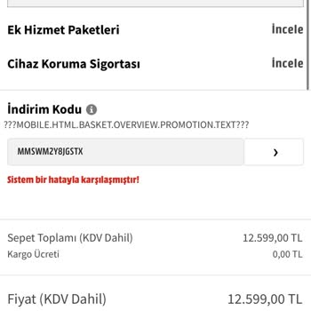 Media Markt İndirim Kodunu Kullandırmadı