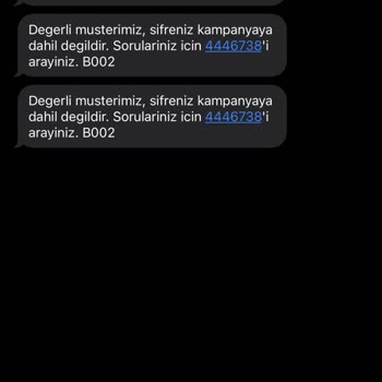 Opet Vodafone Red Kampanyası Kullanılmıyor