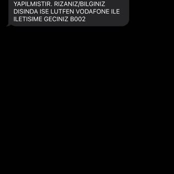 Vodafone İznim Dışında Kimlik Bilgilerim Kullanılarak Hat Çıkartılması