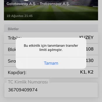 Passolig Bilet Transfer Sorunu