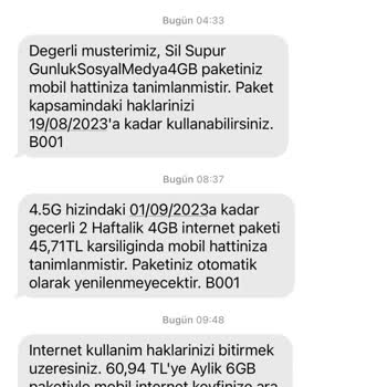 Türk Telekom İnternet Paket Problemi