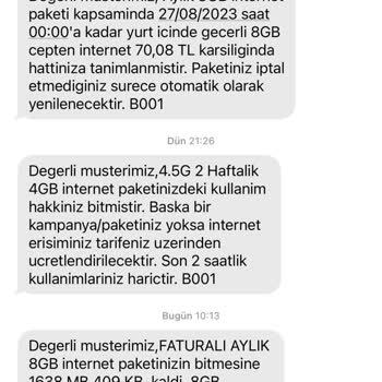 Türk Telekom İnternet Paket Problemi