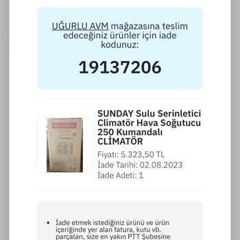 Epttavm Ürün İadesi