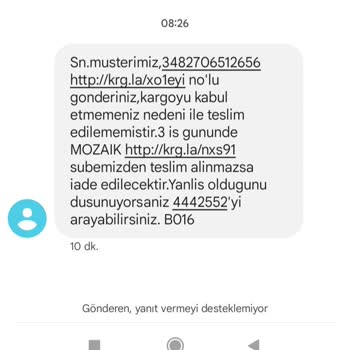Aras Kargo Kargoyu Teslim Etmiyorlar