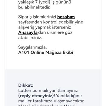 A101 Stokta Olan Ürünleri İptal Etmiş