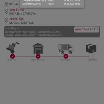 Horoz Lojistik Klimam Teslim Edilmedi