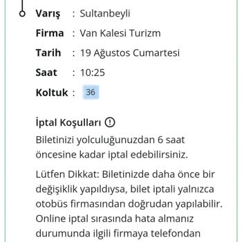 Enuygun.com Geç Gelen Otobüs Ve Koltuk Problemi