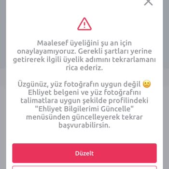 Tiktak Üyelik İşlemleri Kimlik Doğrulama