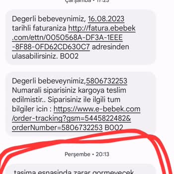 Ebebek Bebek Arabası MNG Kargo İade Sorunu