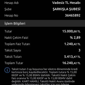 Yapı Kredi Faizsiz Nakit Avans Yalanı