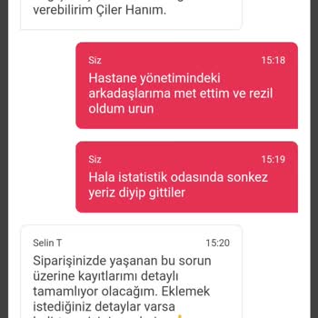 Cookshop Bozuk Ürün Gönderdi
