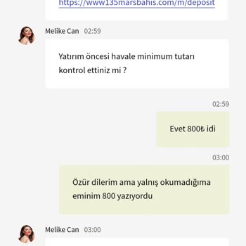 Marsbahis Yanlış Yatırım Dan Dolayı İademi Sağlamıyor