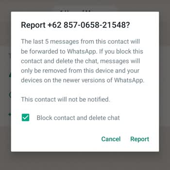 WhatsApp +62 İle Başlayan Bilinmeyen Numaradan Gelen Mesaj