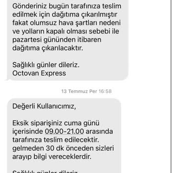 Octovan Express Yalan Üzerine Taşımacılık