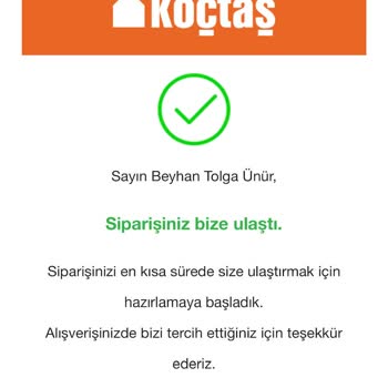 Koçtaş Eksik Ürün Yüzünden Montajın Tamamlanamaması
