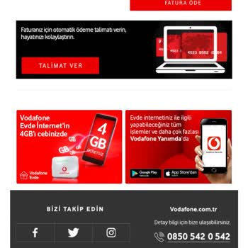 Vodafone Net Vodafone Evde İnternetin 4GB İ Cebinizde