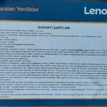 Lenovo Bilgisayar Garanti Süresi Bitmediği Halde Servis Hizmeti Alamıyorum.