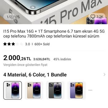 AliExpress'ten Cep Telefonu Aldım Pişman Oldum