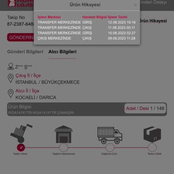 Horoz Lojistik'in Sağ Salim Teslim Edemediği Çamaşır Makinesi