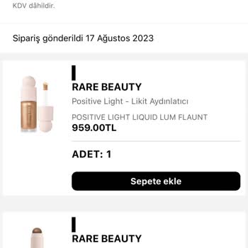 Sephora 1.000 TL Seyahat Boy Hediyem Gelmedi