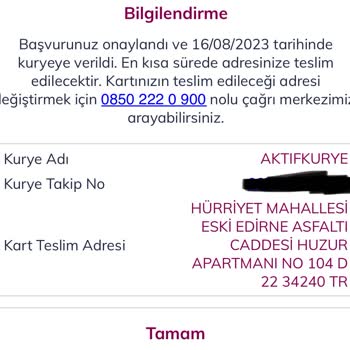 AGT Kurye Kartımı İade Ediyor