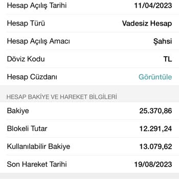 Garanti BBVA Hesapta Blokeli Tutar Sorunu