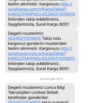 Sürat Kargo Saygısız Ve Kargo Teslim Etmeyip Oyalıyor