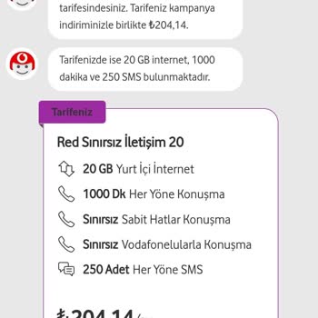 Vodafone Haberim Olmadan Paket Yükseltmesi