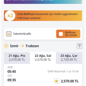 Pegasus Bilet Fiyatındaki Anormallik