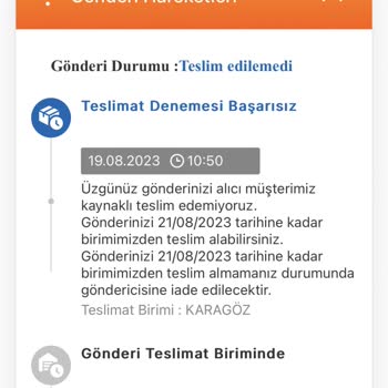 MNG Kargo ( Teslimat Denemesi Başarısız)?