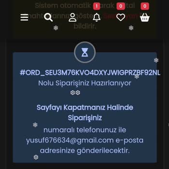 Ceptepin Aldığım Ürünün Teslim Edilmemesi