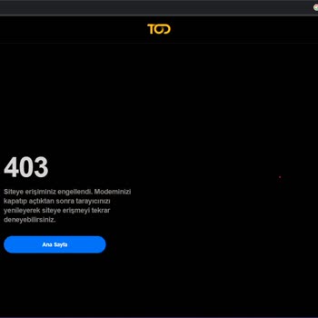 Tod TV Çözüm Üretmiyor 403 Hatası