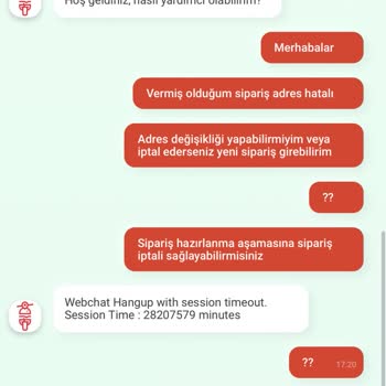 Tıkla Gelsin Sipariş İptali Muhatap Bulamama