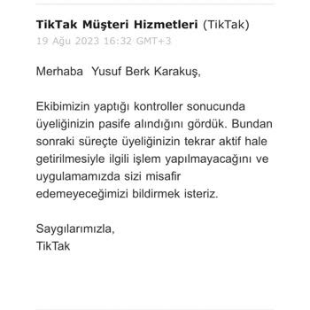 TikTak Kirala Müşteriyi Mağdur Durumda Bırakma