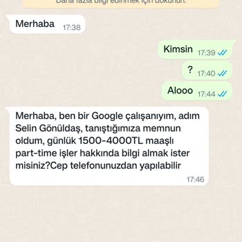 WhatsApp +62 Alan Kodlu Numaradan Gelen Mesaj