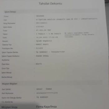 Ege Park Teslim Edilmeyen Ürünümüz