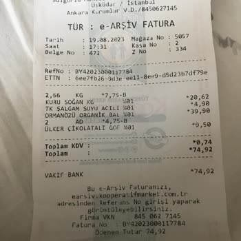 Tarım Kredi Kooperatif Marketlerinde Bozuk Şalgamın İade Alınmaması