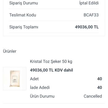 Bizim Toptan Satış Mağazaları Gözümle Gördüğüm Ürünü Stokta Yok Diye İptal Ettiler