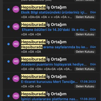 Hepsiburada'nın Maillerinden Kaçamamak.