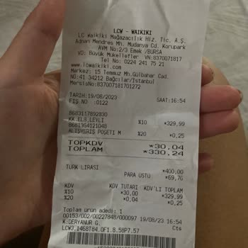 LC Waikiki Elbise Alarmın Sökülmemesi