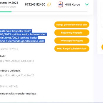 MNG Kargo Teslim Edilmeyen Kargom Hakkında