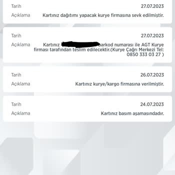 AGT Kurye (aynigunteslim.com) Ziraat Bankası'na Ait Kartlarımı Kaybettiler Ve Beni Mağdur Ettiler!