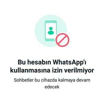 WhatsApp Hesabım Kapandı