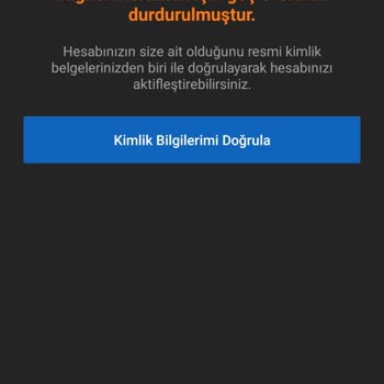 Sahibinden Hesabınız Geçici Olarak Durdurulmuştur